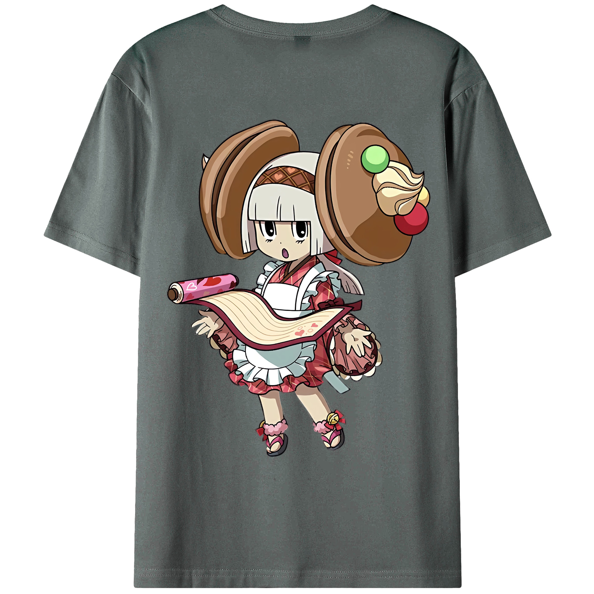 （画像用） 妖怪ウォッチ Yo-kai Watch 綿100％ メンズ半袖Tシャツ（バックプリント） 通気性